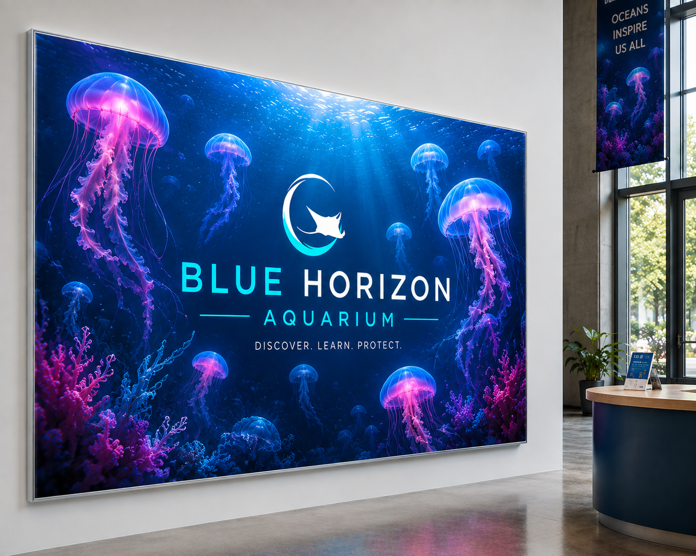 Shop custom SEG Standard Graphics in preset sizes from 18" x 18" to 60" x 60", with silver, black, or no frame for retail, trade shows, events, offices, and branded interiors.